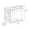 image:imageZLINE 30 in Professional True Convection Single Wall Oven with Air Fry and Self Clean in Stainless Steel with White Matte Door WASWM30