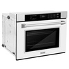 image:imageZLINE 30 in Professional True Convection Single Wall Oven with Air Fry and Self Clean in Stainless Steel with White Matte Door WASWM30