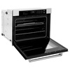 image:imageZLINE 30 in Professional True Convection Single Wall Oven with Air Fry and Self Clean in Stainless Steel with White Matte Door WASWM30