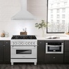 image:imageZLINE 36 in Convertible Satin Stainless Steel Wall Mount Range Hood with Stainless Steel Handle KB4SNX36
