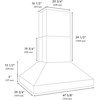 image:imageZLINE 48 in Island Mount Outdoor Grill Hood GOi148