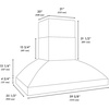 image:imageZLINE 60 in Wall Mount Outdoor Grill Hood GOW260