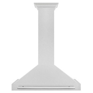 image:imageZLINE 36 in Convertible Satin Stainless Steel Wall Mount Range Hood with Stainless Steel Handle KB4SNX36